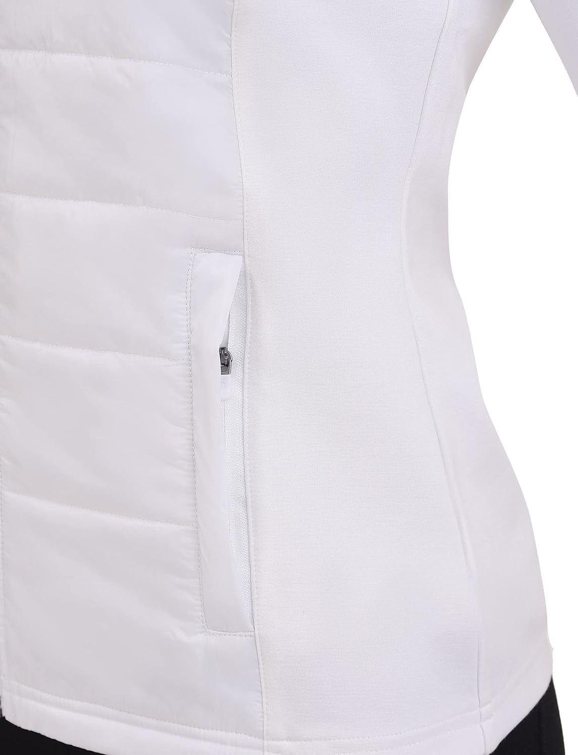 Women'S Excel Runner Walking Hiking Lightweight Thermal Padded Vest with Zip Pockets - Women, Medium, White