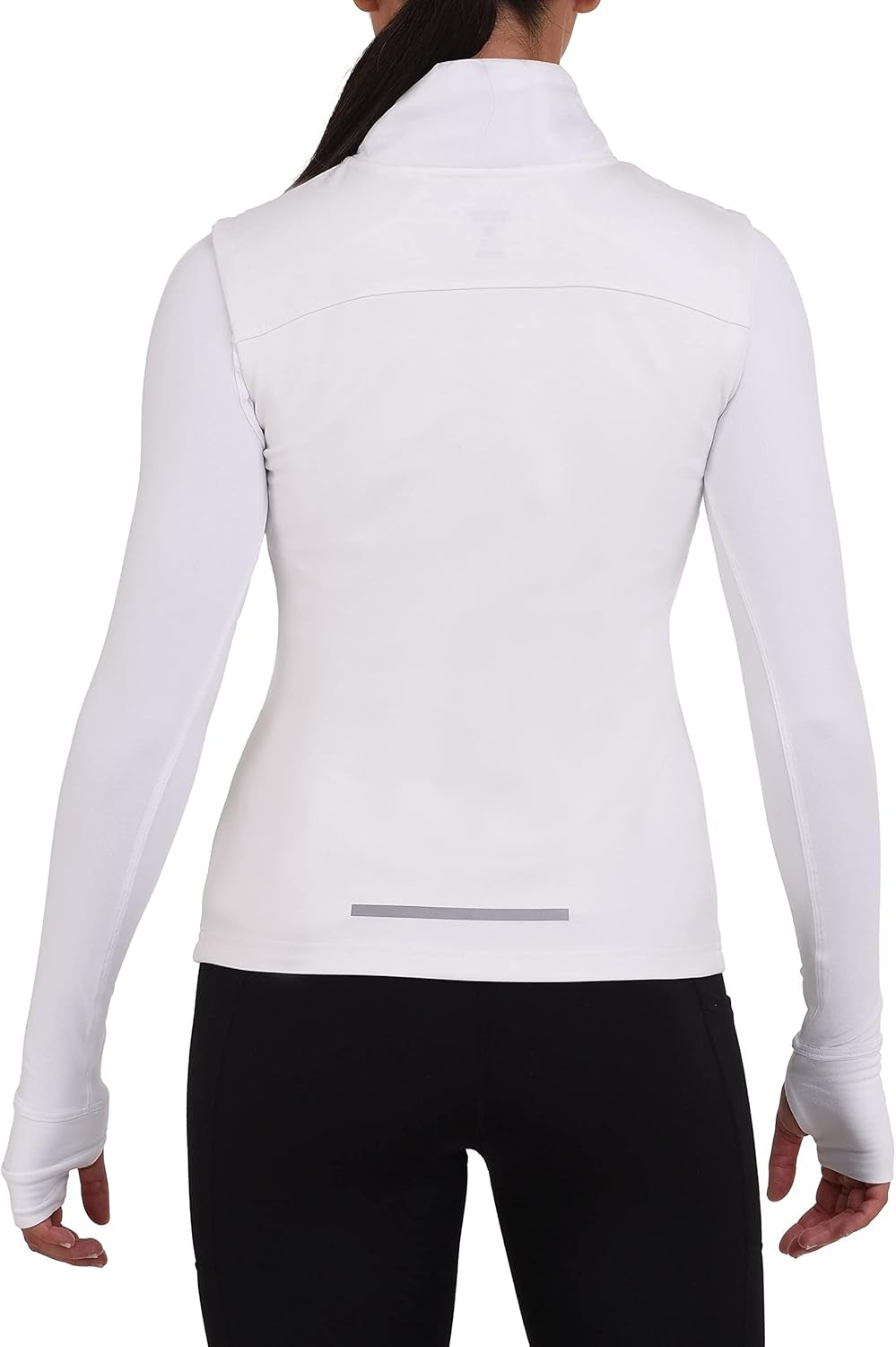Women'S Excel Runner Walking Hiking Lightweight Thermal Padded Vest with Zip Pockets - Women, Medium, White